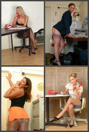 постер к Secretary Nylon MILFs. Vol-4 (2017)