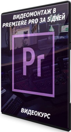 постер к Видеомонтаж в Premiere Pro за 5 дней (2021) Видеокурс