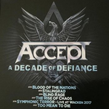 постер к Accept - A Decade Of Defiance (7CD Box Set) (2023) MP3