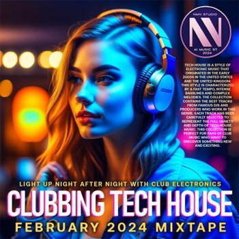 постер к February Clubbing Tech House (2024) MP3