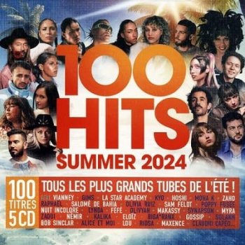 постер к 100 Hits Summer 2024. 5CD (2024) MP3