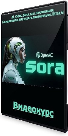 постер к [Udemy] Ai Video Sora для начинающих: Создавайте вирусные видеоролики TikTok Ai (2024) Видеокурс