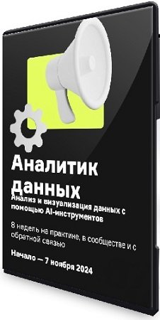 постер к AI Аналитик. Анализ и визуализация данных с помощью AI-инструментов (2024) Видеокурс