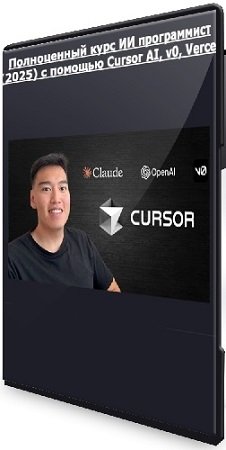 постер к [Udemy] Полноценный курс ИИ программист (2025) с помощью Cursor AI, v0, Vercel (2025) WEBRip